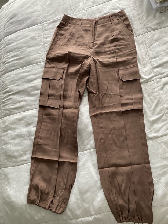 Dynamite Pants - Dynamite Women’s Brown Cargo Jogger Pants - Classic Utility Style